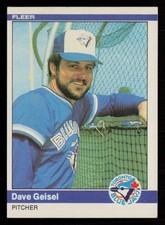 Dave Geisel 1984 Fleer #154 Toronto Blue Jays