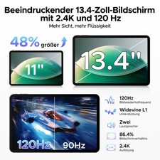 AORLYM P13 Android 16 Tablet 13,4 Zoll 48GB+128GB 12000 mAh Octa Core Gemini AI