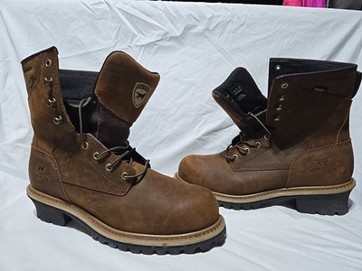 Irish Setter, Mesabi, Men s 11.5 Waterproof, Steel Safety Toe, Logger Boot