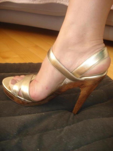 Women Jimmy Choo Heels Gold 37