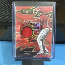 2025 Panini Select Sparks - Christian Moore - Red Prizm /99 - LA Angels - (RC)
