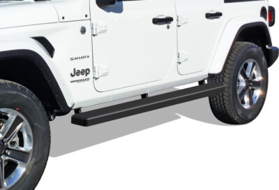 Premium 6/" Black iBoard Side Steps Fit 18-20 Jeep Wrangler JL 4Dr
