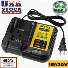 DCB112 12V 20V Max Li-Ion Battery Charger For DEWALT DCB205 DCB200 DCB120 US