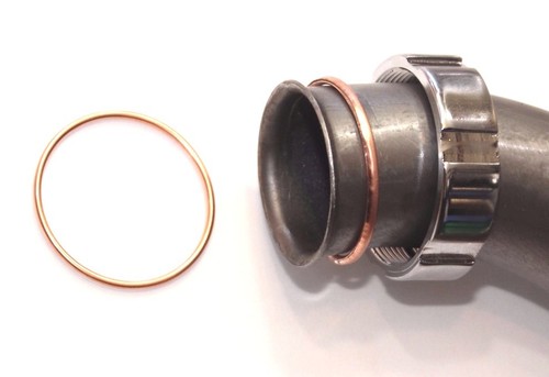 2x (1Paar) Krümmer - Dichtung Kupfer, Kupferring für DKW 350 NZ, 350 SB , 45 mm - Bild 1 von 4