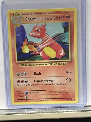 2016 charmeleon pokemon card - XY - Evolutions [REVERSE HOLO] [1RR] Flamethrower (90) Discard a Fire Energy attached to this Pokemon Charmeleon 8/68 - Hidden Fates