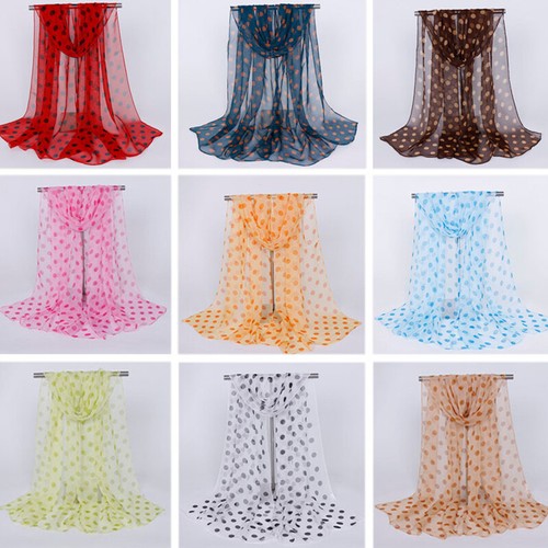 Damen lang weicher Seide Chiffon Schal Halstuch Schal Stola Pashmina Schals USA - Bild 3 von 30