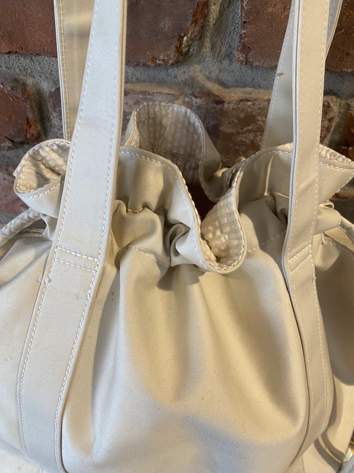 Pendleton Draw String Winter White Cream Cotton P… - image 4