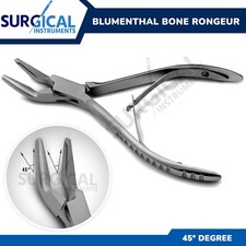 Blumenthal Bone Rongeur 45 Degree 4.5" Surgical Dental Instruments German Grade