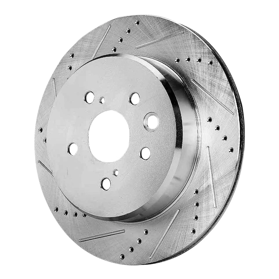 Rotores de freno de disco perforados traseros para IS300 IS350 GS350 IS200t GS450h GS200t RC200t Foto 4 de 4