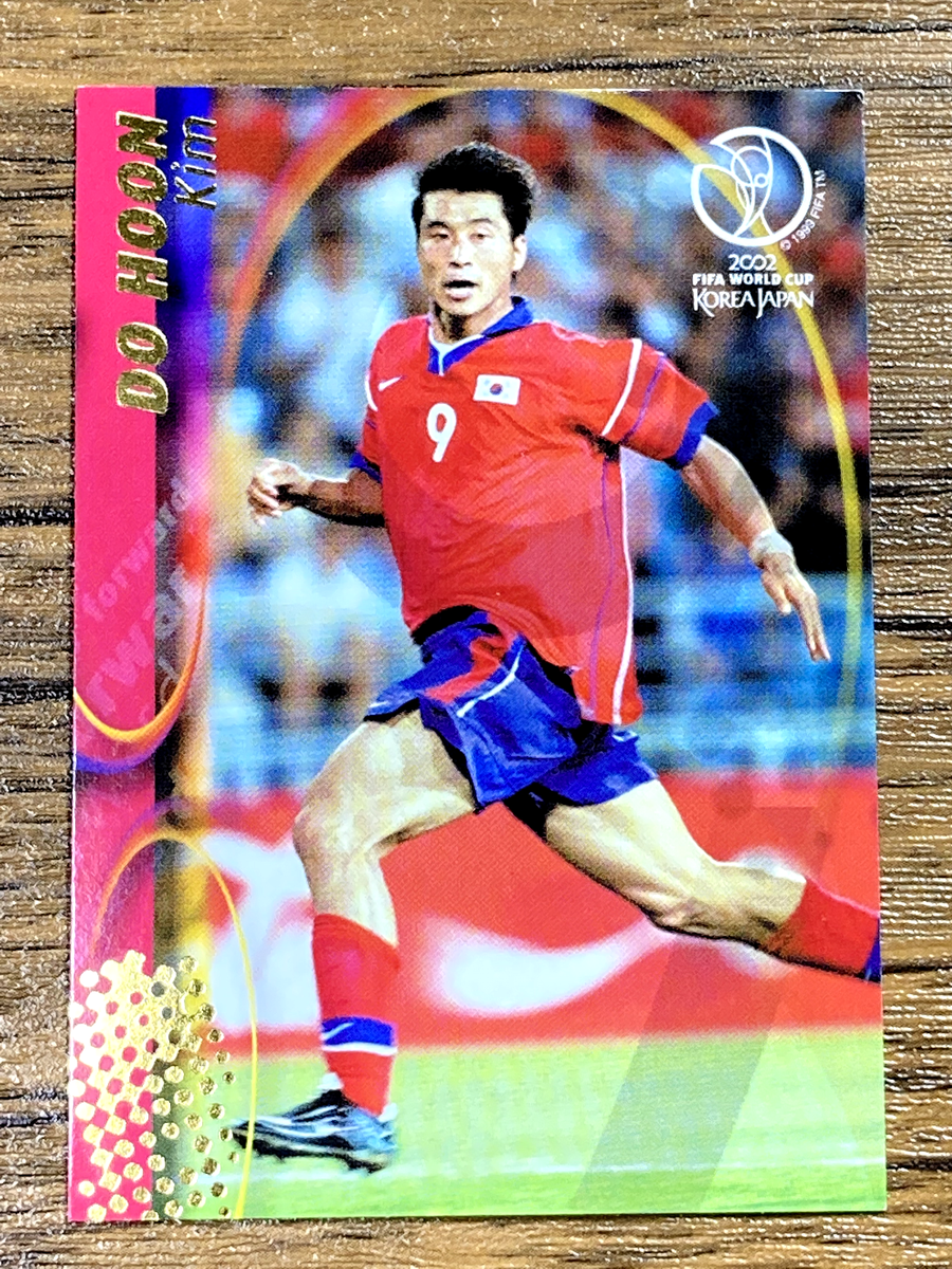 ナンバーウルグアイ代表 2002日韓W杯 #10 L-Sporto 美品 Panini 2002 World Cup Card No.81 Kim Do Hoon Korea Japanese
