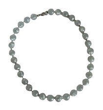 Collana Girocollo Grandi Perle Resina Opalascenti