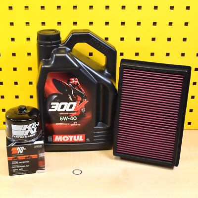 Set K&N Ölfilter + Performance Luftfilter Motul 300V 5w40 Für BMW S 1000 RR R XR