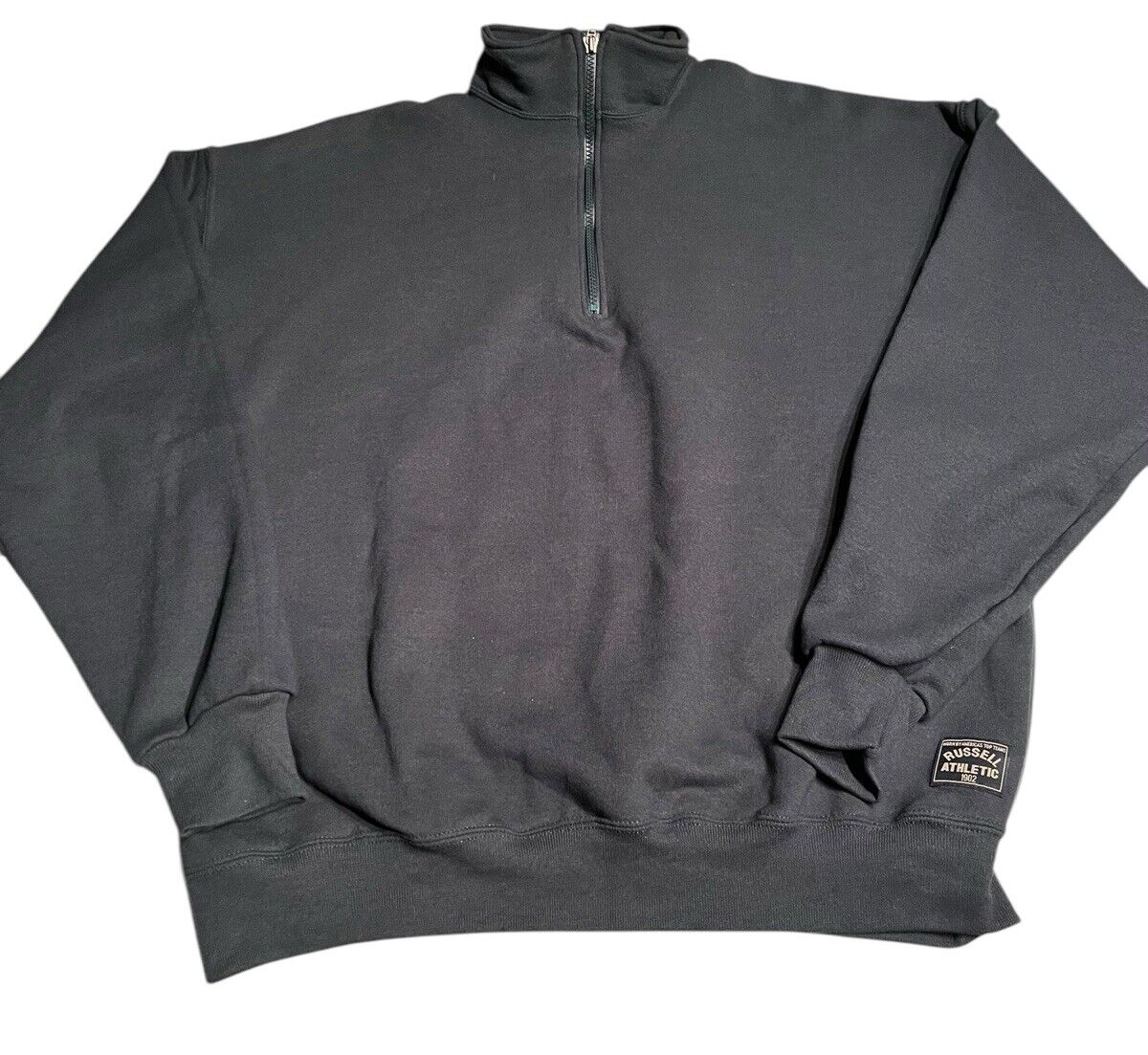 Vintage Russell Athletic 1/4 Zip Sweatshirt XL Gray Blank Vintage Russell Athletic 1/4 Zip Sweatshirt XL Gray Blank
