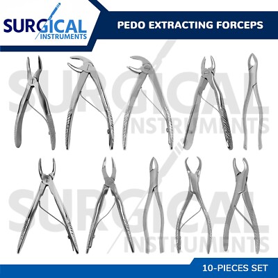 Pedo Extracting Forceps Dental Instrument #B - Stainless Steel, German Grade