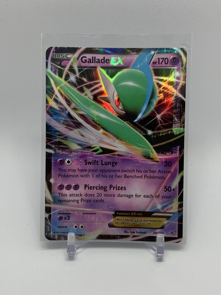 Pokémon TCG Gallade-EX XY Roaring Skies 34/108 Holo Holo Rare EX
