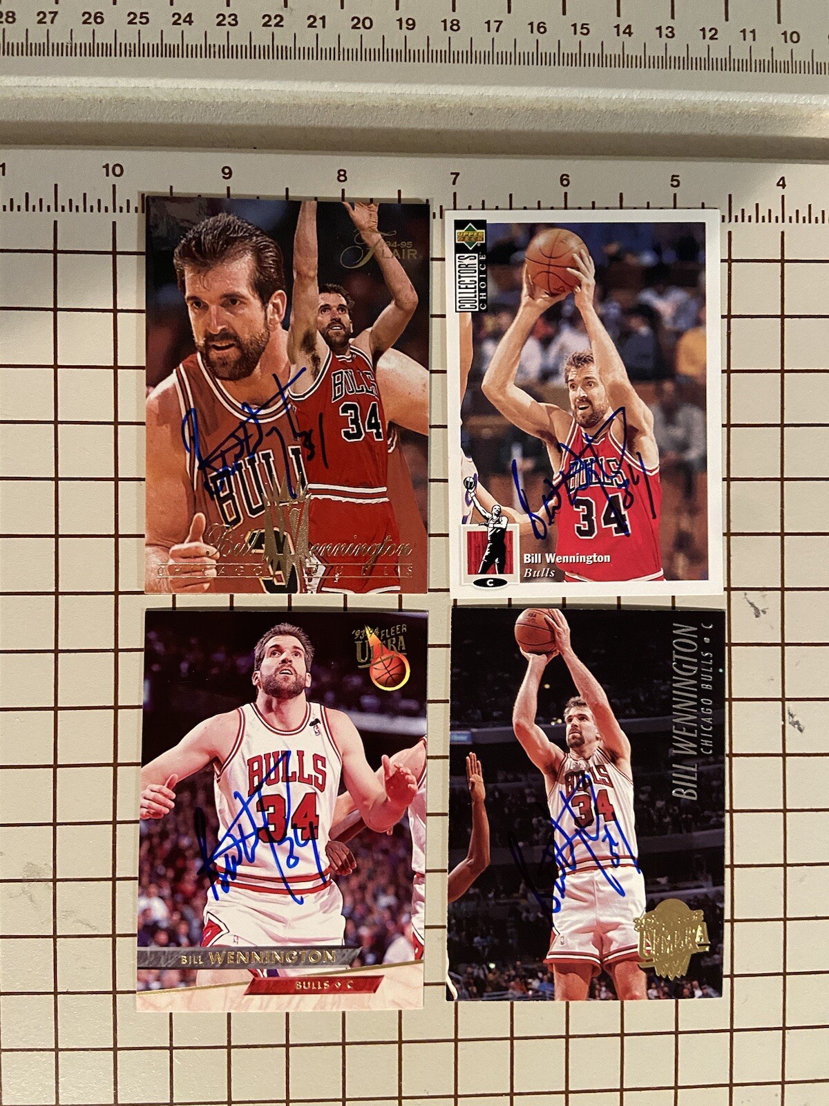 Bill Wennington 1994-95 Fleer Flair 2x Fleer Ultra Collectors Choice 4 Card Lot