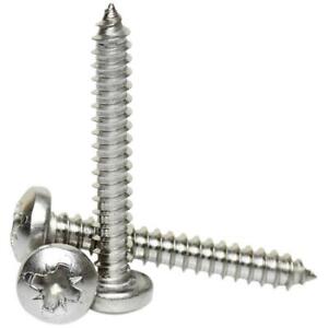 Qty 10 Pan Self Taping 8g 4.2mm x 1-1/2" 38mm Stainless Screw 304 Tapper SS 