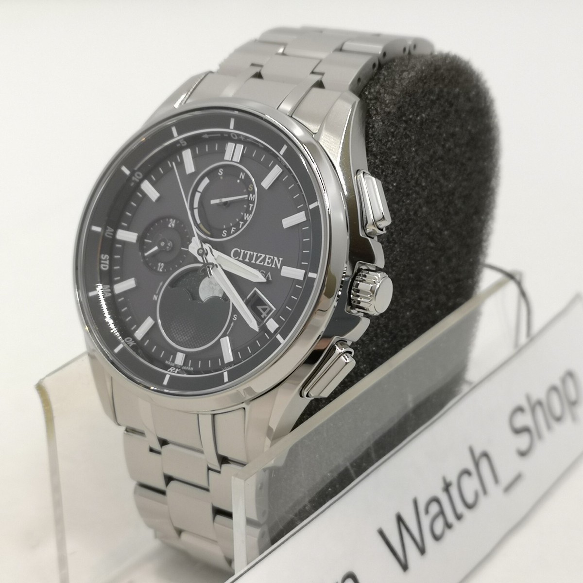 CITIZEN ATTESA BY1001-66E Black Moon Phase Eco-Drive Radio CITIZEN ATTESA BY1001-66E Black Moon Phase Eco-Drive Radio