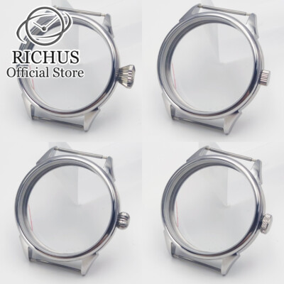 RICHUS ST3600 Watch Case 42mm Stainless Steel fit ETA6497 Seagull3600 Movement