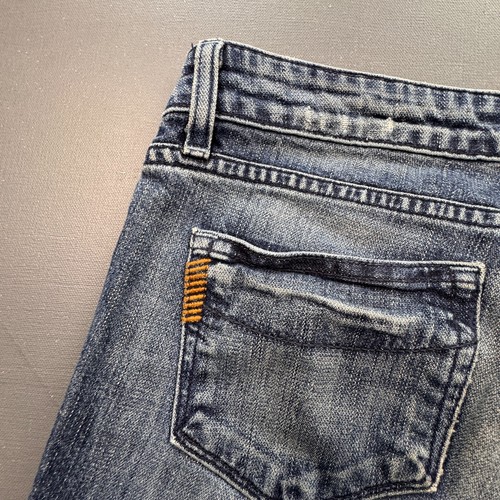 Pantalones de mezclilla Paige para mujer 28 azul Benedict Canyon bootcut tiro clásico premium - Imagen 11 de 13