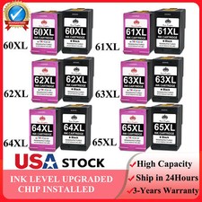 Black Color Ink Cartridges 67XL 65XL 63XL 62XL 64XL 61XL 60XL combo for HP Lot