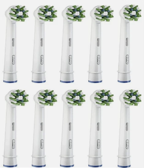 Oral-B Cross Action Electric Toothbrush Heads - 10 pack White -see description