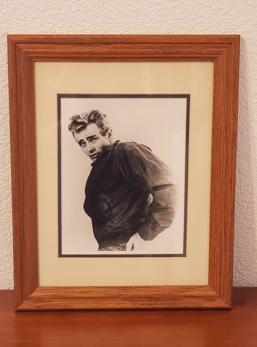 James Dean framed wood picture 13x16 actor movie legend icon