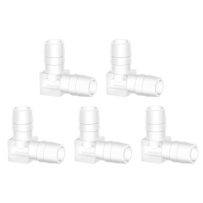 3/8'' Hose Barb 90 Degree Elbow L Fitting Plastic 2 Way Equal Barbed Joint Spl...