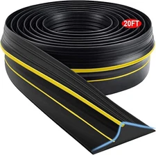 Universal Garage Door Threshold Seal Strip 20FT Kit, Bottom Waterproof Rubber We
