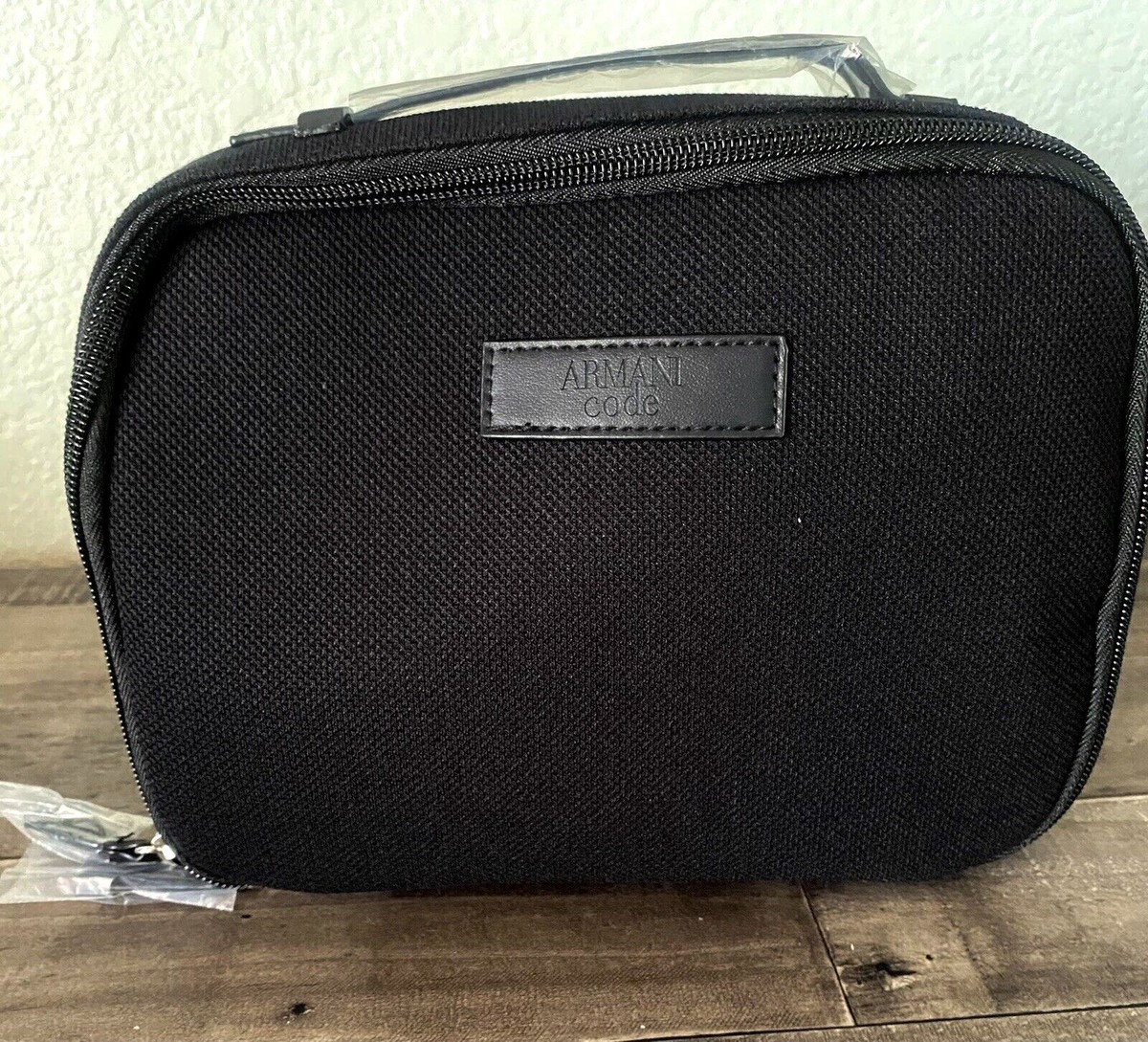 Giorgio Armani Toiletry Bag Grooming Shave Case Handled Travel