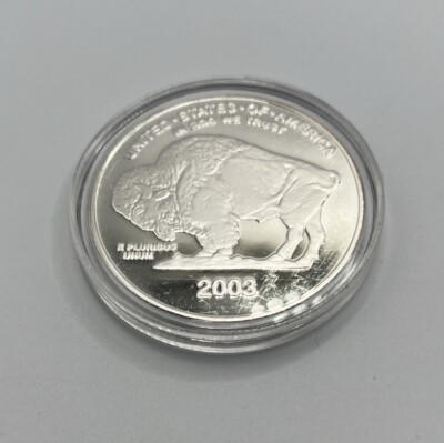 COPY 2003 U.S. INDIAN HEAD BUFFALO COIN Copy Silver Clad Tribute