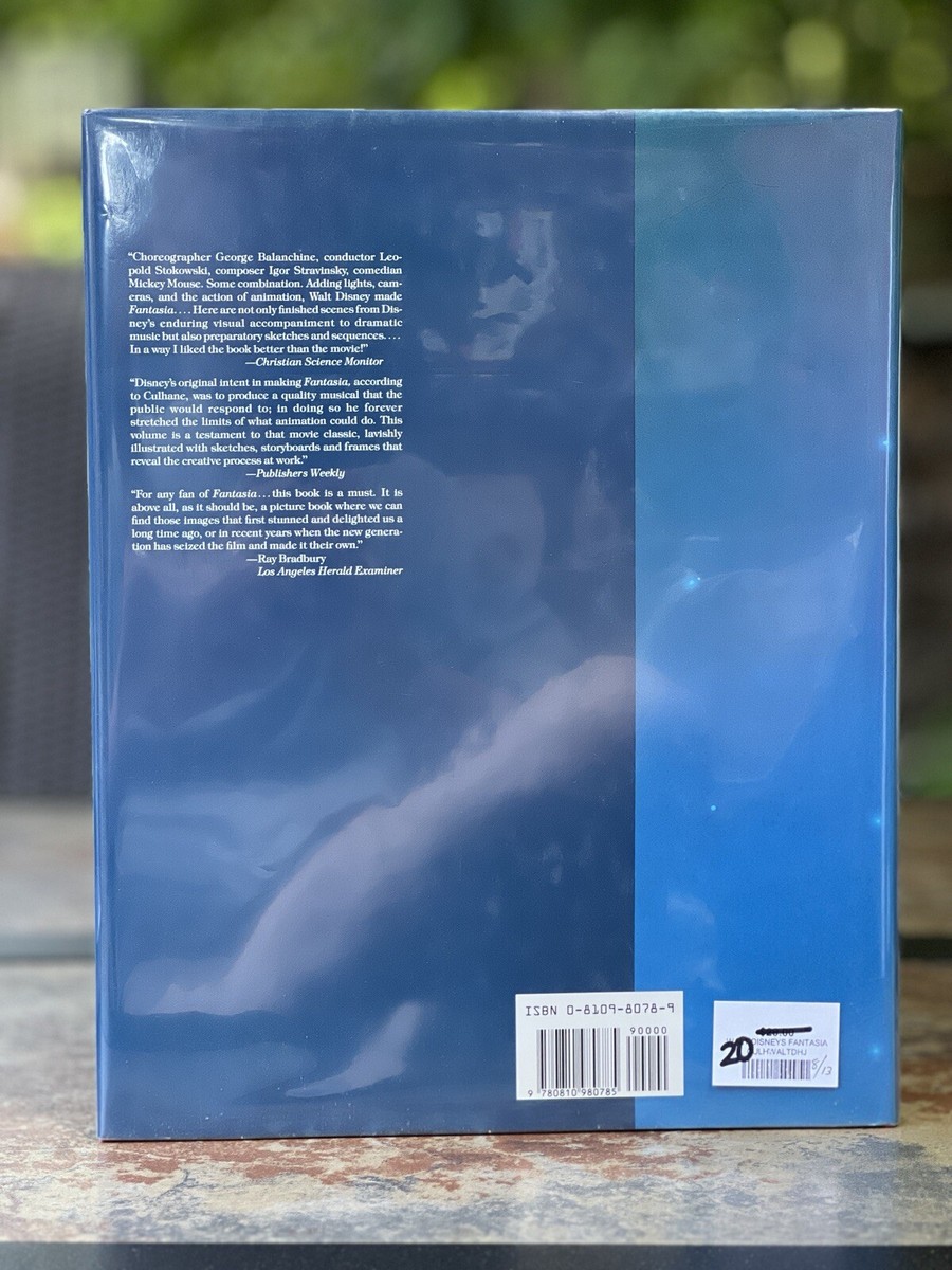 アート・デザイン・音楽 Walt Disney's FANTASIA John Culhane Walt Disney's Fantasia Hardcover DJ Book John Culhane w/ 280