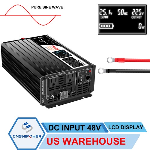 1500W 12v 24v 48v 35v 72v dc to ac 120v pure sine wave power inverter - Picture 8 of 12