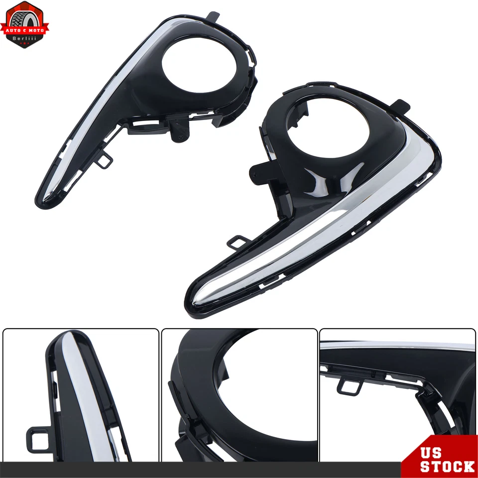 Chrome Fog Lights w/Bezel For 2018-2020 Toyota Yaris Hatchback Right&Left Side - Image 4 of 4