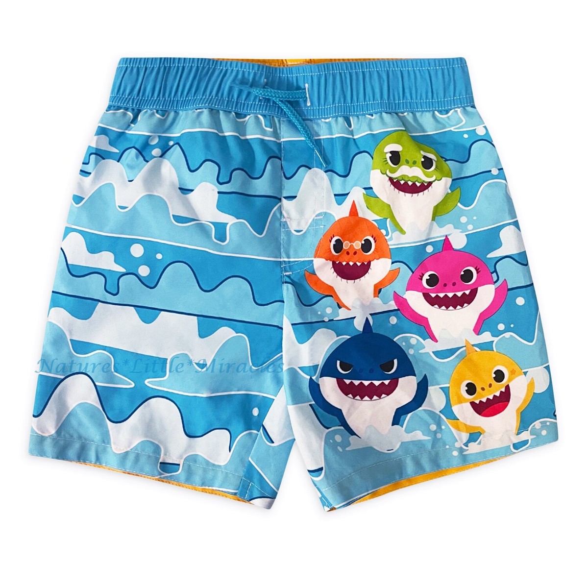 Baby Shark Boys Swim Trunks Size 2T 3T 4T Pinkfong Swimsuit