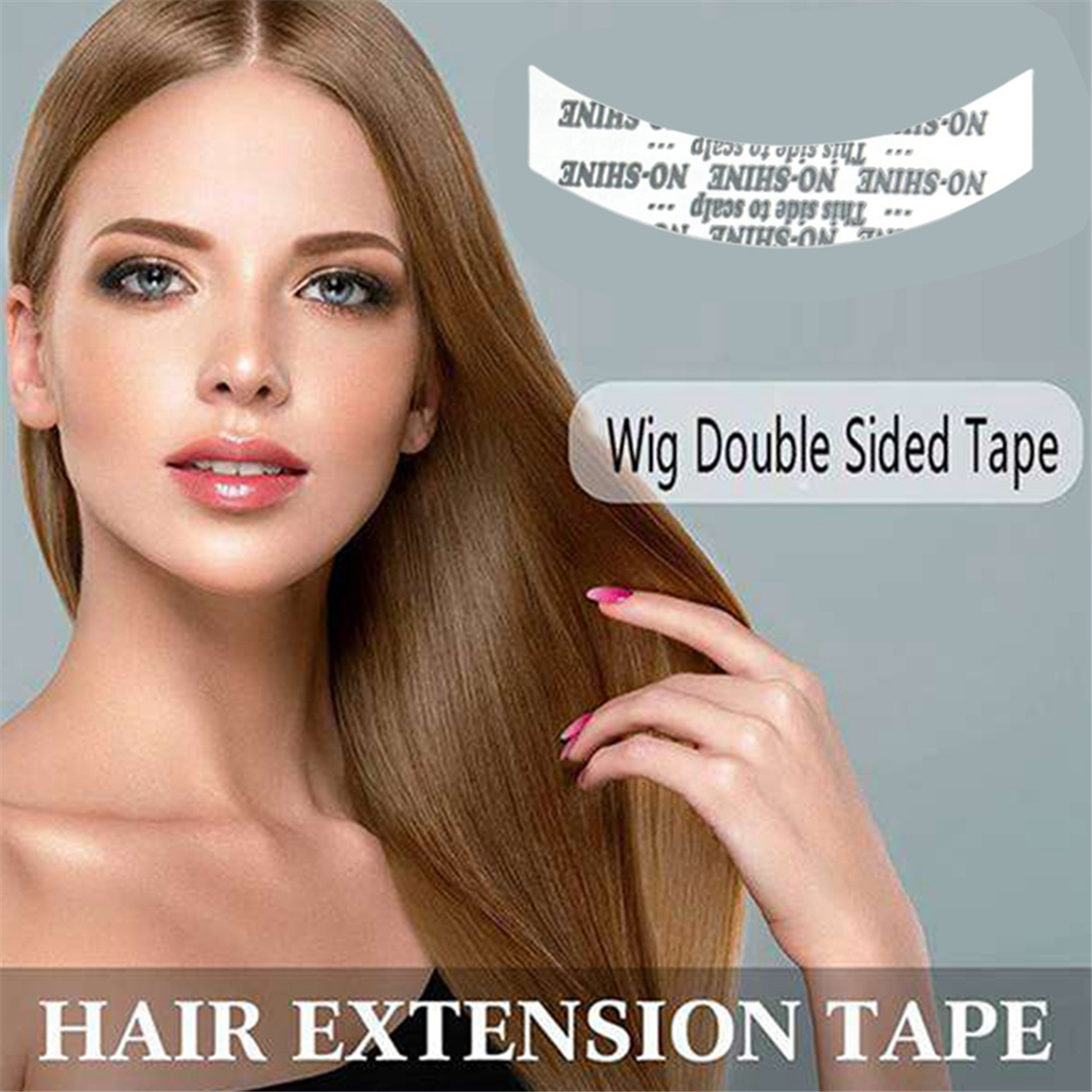 144Pc/Lot NoShine Wig Tape Adhesive Extension Hair Tape Strips for2915