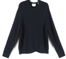 NEW Vince Men's Heirloom Cable-Knit Sweater in Coastal size XL  S6386