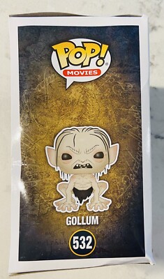 Funko Gollum (Chase Edition): Lord of The Rings x POP! Film Vinyl Figure & 1 PET Plastic Graphical Protector Bundle [#532/13559 - B