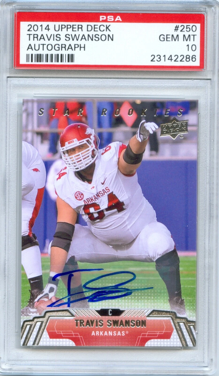 Travis Swanson Upper Deck #250 Autograph