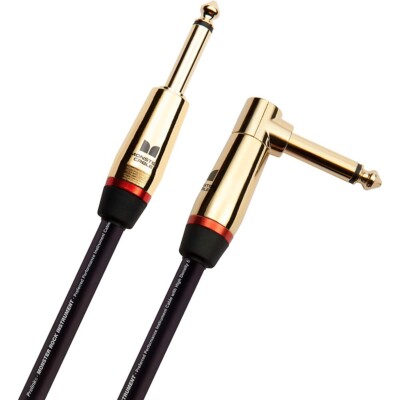 Monster Cable Prolink Rock Pro Audio Instrument Cable Angle/Straight 12' Black