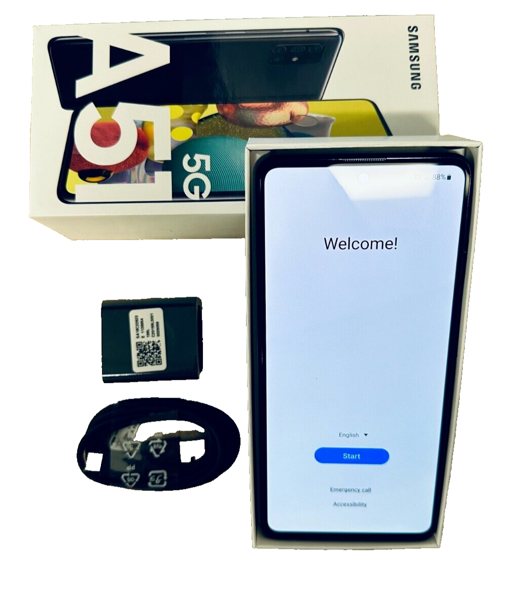 In-Box Samsung Galaxy A51 5G A516U 128GB Tracfone Carrier