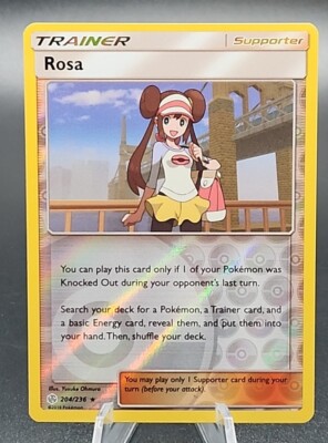 Rosa Sun & Moon Cosmic Eclipse 204/236 Reverse Holo Pokemon TCG NM-MT 