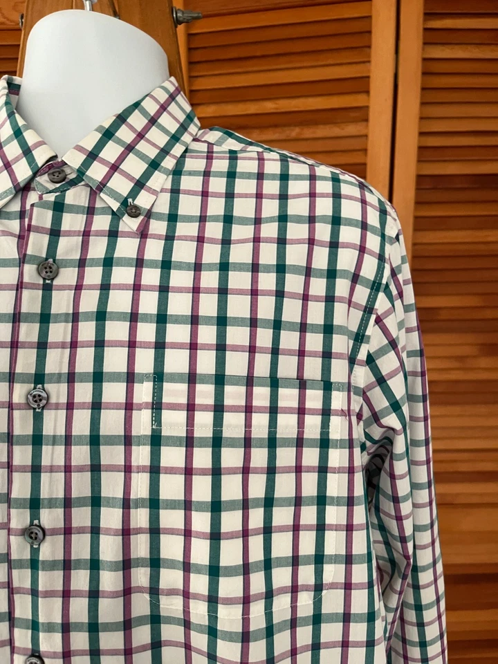 CAMISA DE VESTIR BEN HOGAN HOMBRE TALLA GRANDE 100% ALGODÓN MANGA LARGA Foto 3 de 4