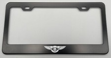 Custom Laser Engraved Stainless Steel Finished License Plate Frame Bently Custom Laser Engraved Stainless Steel Finished License Plate Frame Bently