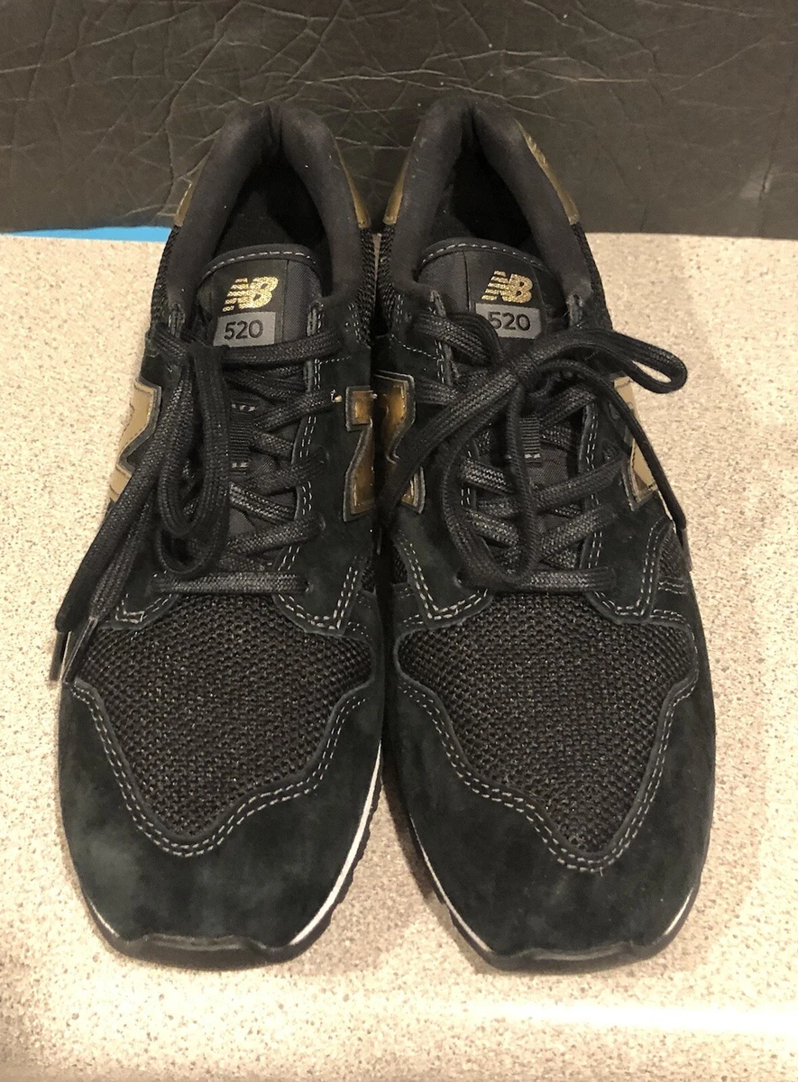 New Balance Women s 520 V2 WL520GDB Black Gold Running Shoes Sneakers Size 7 B