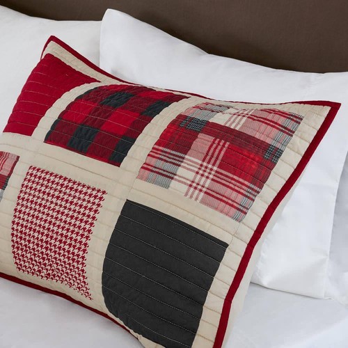 Woolrich Bedding Set Imported Machine Wash Lightweight Quilt Soft Classic Red - Picture 2 of 4