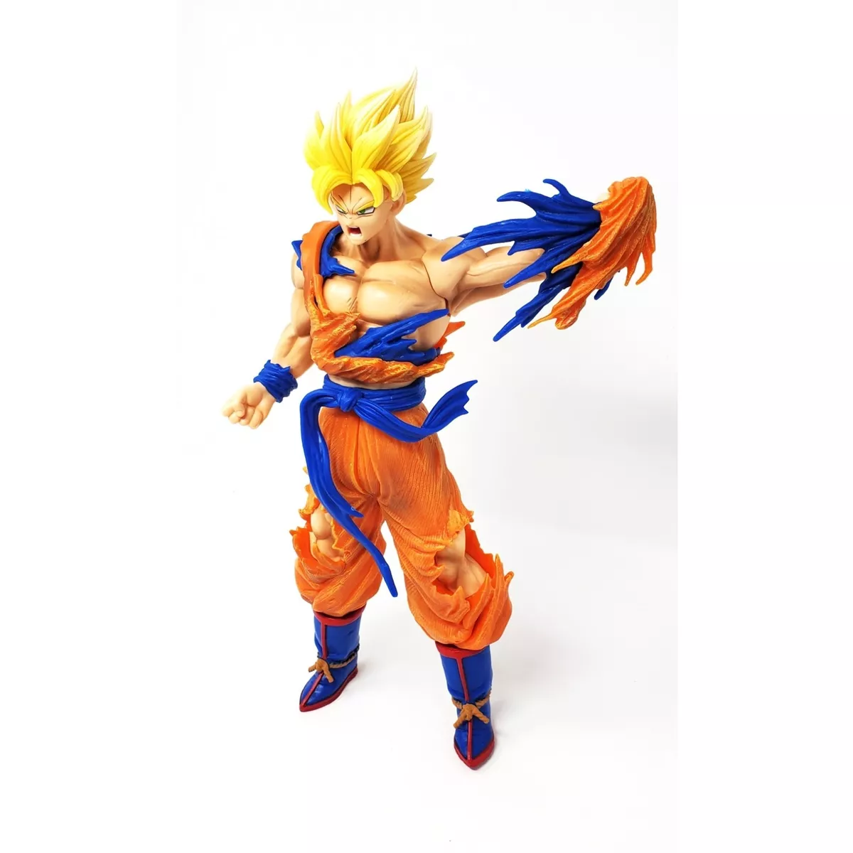 New Dragon Ball 13 Tall Figurine Son Goku Ultimate Ripping Shirt Yellow  Hair