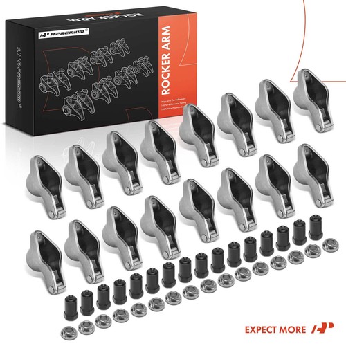 A-Premium 4340 Steel Roller Tip Sportsman Rocker Arms for Chevy BBC 454 7/16 in - Picture 8 of 9