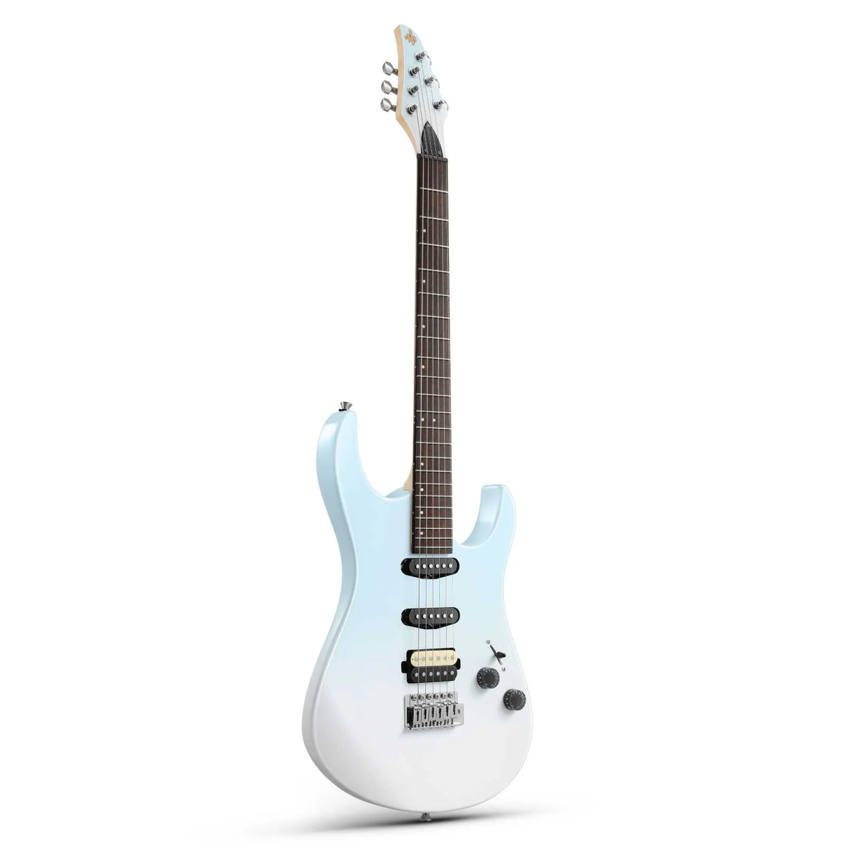 Donner DMT-66 Electric Guitar - Ceramic Single-Coil Blue White