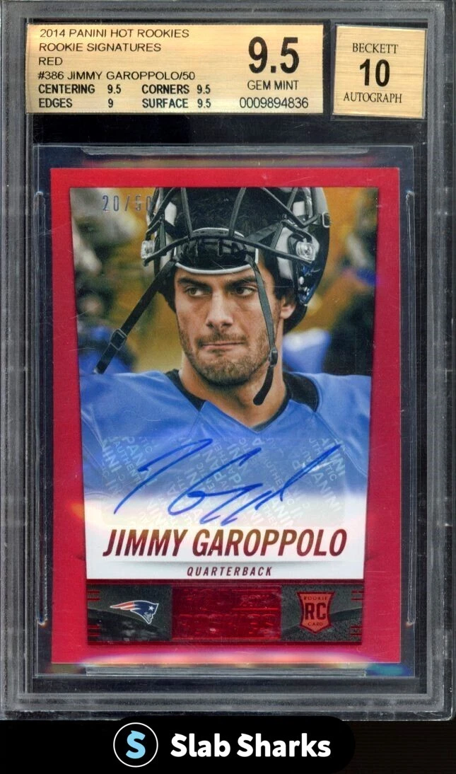 Jimmy Garoppolo Panini Hot Rookies #386 Autograph-Red